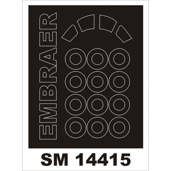 1/144 Embraer 195 Paint Mask for Revell kit
