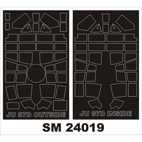 1/24 Ju-87D/G Paint Mask for Trumpeter kits (outside-inside)