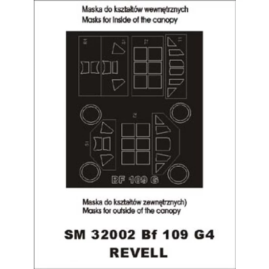 1/32 Messerschmitt Bf-109G-4 Paint Mask for Revell kit (outside-inside)