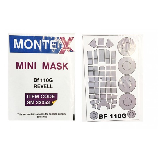 1/32 Messerschmitt Bf-110G Paint Mask for Revell kit (outside)