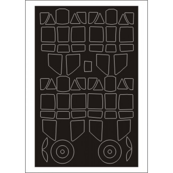1/32 Ki-61 Hien Paint Mask for Hasegawa kit (outside-inside)