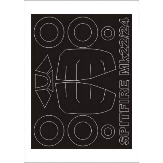 1/32 Spitfire 22-24 Paint Mask for Revell kit (outside)