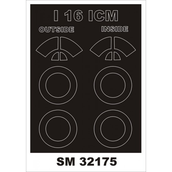 1/32 I-16 Paint Mask for ICM Models (Outside, Inside)
