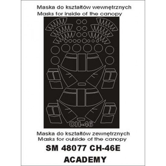 1/48 CH 46 Paint Mask for Academy kit (outside-inside)