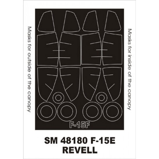 1/48 F-15E Paint Mask for Revell kit (outside-inside)