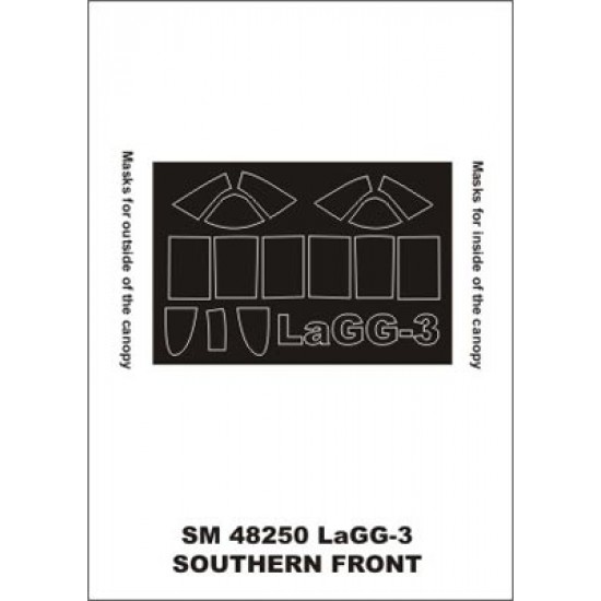 1/48 LaGG-3 Paint Mask for South Front kit (outside-inside)