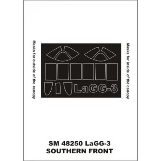 1/48 LaGG-3 Paint Mask for South Front kit (outside-inside)