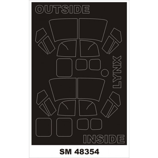 1/48 Westland Lynx Paint Mask for Airfix kit (outside,inside)