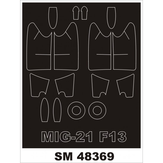 1/48 MiG-21F-13 Paint Mask for Trumpeter kit