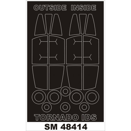 1/48 Panavia Tornado IDS Paint Mask for Revell kit (outside, inside)