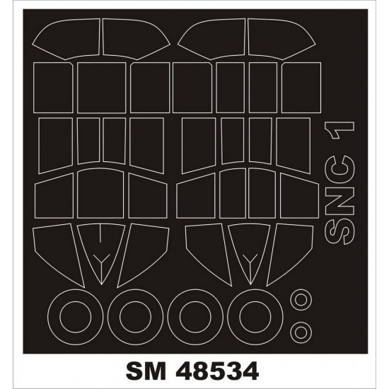1/48 Curtiss-Wright SNC-1 Falcon Masking for Dora Wings kits (outside, inside)