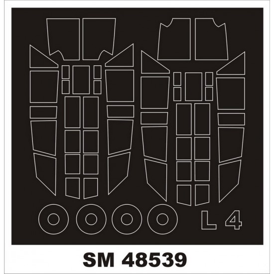 1/48 L-4 Grasshopper Masking for Special Hobby kits (outside, inside)