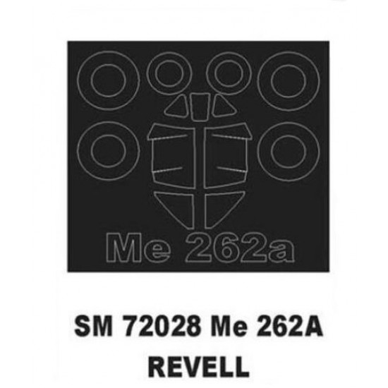 1/72 Messerschmitt Me 262A Paint Mask for Revell kit (outside)