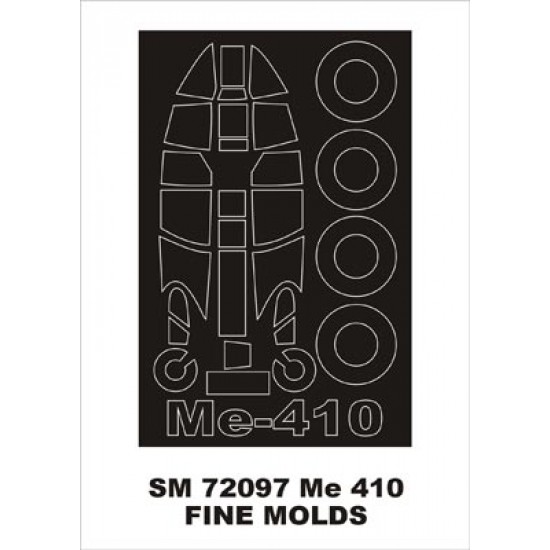 1/72 Messerschmitt Me-410 Paint Mask for Fine Molds kit (outside)