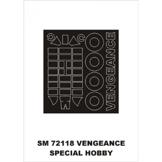1/72 Vultee Vengeance Paint Mask for Special Hobby kit (outside)