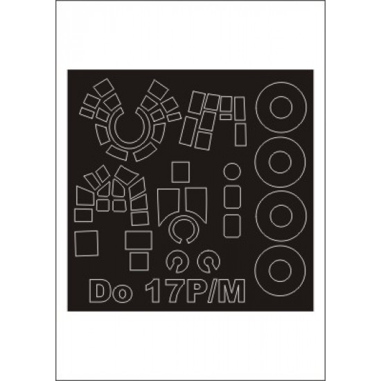 1/72 Dornier Do-17P/M Paint Mask for RS Model kit (outside)