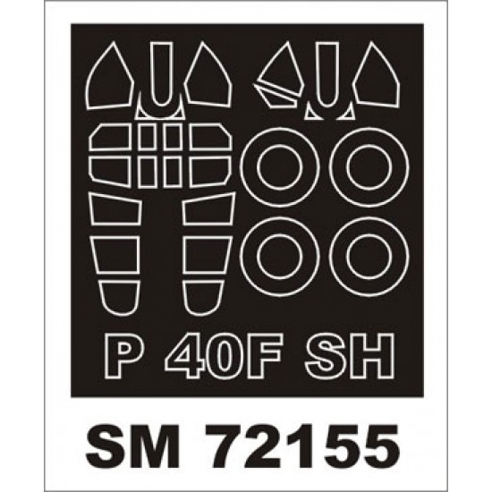 1/72 Curtiss P-40F Warhawk Paint Mask for Special Hobby kit (outside)