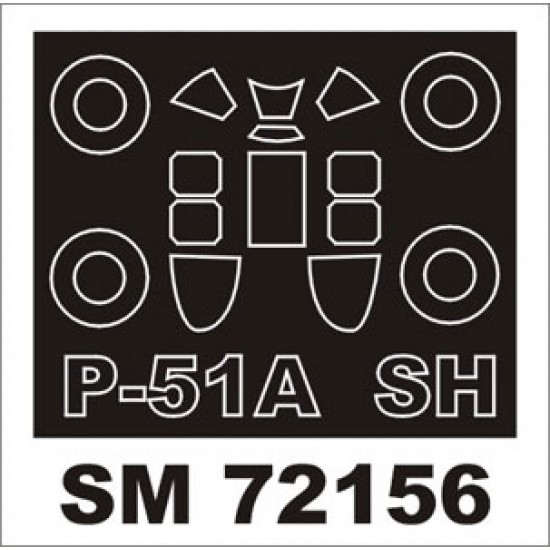 1/72 North American P-51A Mustang Paint Mask for Special Hobby kit (outside)