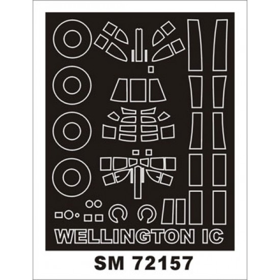 1/72 Vickers Wellington Mk.IC Paint Mask for Trumpeter kit (outside)