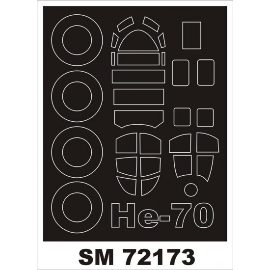 1/72 Heinkel He 70 Paint Mask for ICM kit (outside)
