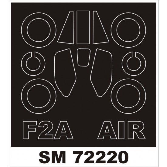 1/72 EE (English Electric) Lightning F.2A Paint Mask for Airfix kit (outside)