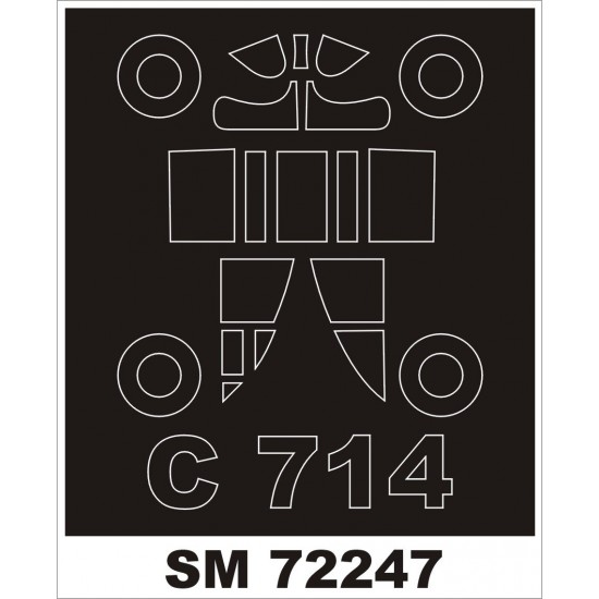 1/72 Caudron C-714 Paint Mask for RS Model kit (outside)