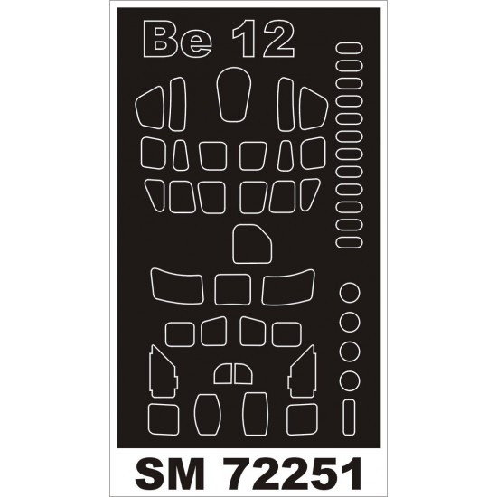 1/72 Beriev Be-12 Paint Mask for Modelsvit kit (outside)