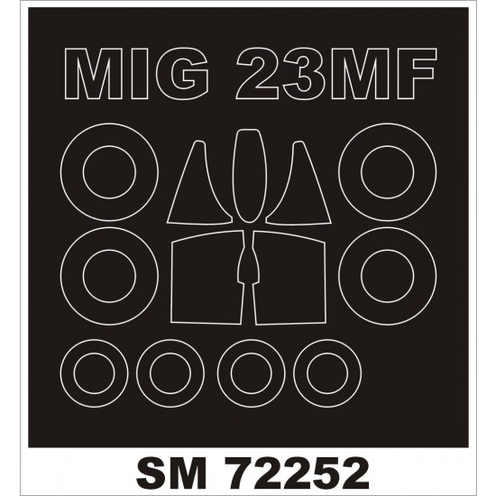 1/72 Mikoyan MiG-23MF Paint Mask for KP Models kit (outside)