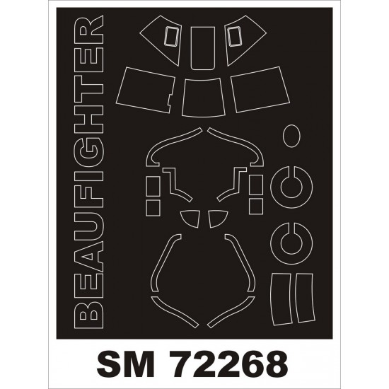 1/72 Bristol Beaufighter TF.X Paint Mask for Airfix kit