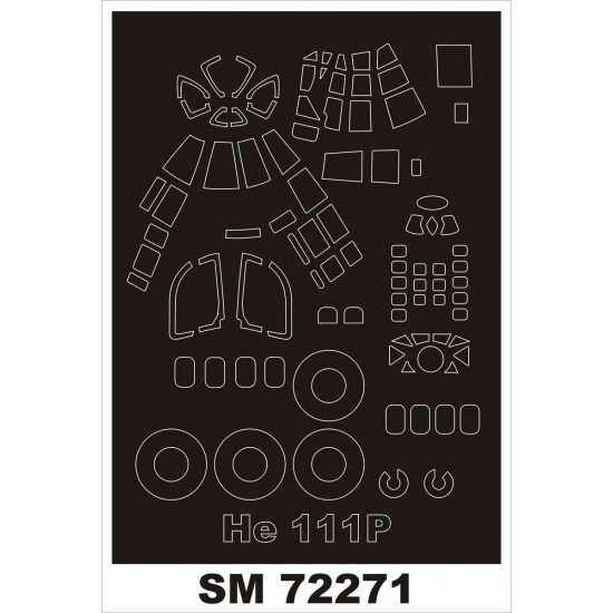 1/72 Heinkel He-111P Paint Mask for Airfix kit