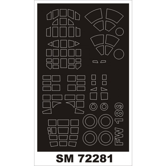 1/72 Focke-Wulf Fw 189 Paint Mask for ICM kit (outside)