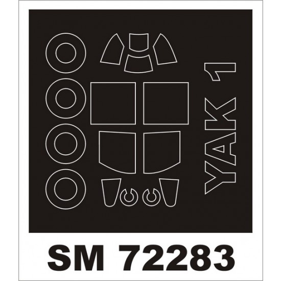 1/72 Yakovlev Yak-1 Paint Mask for Brengun kit (outside)