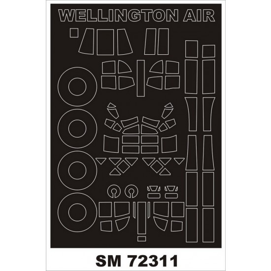 1/72 Wellington I Paint Mask for Airfix kits (outside)