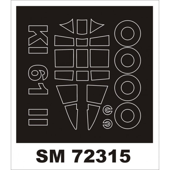 1/72 Kawasaki Ki-61 II Hien Paint Masks for RS-Model Kit (Outside)