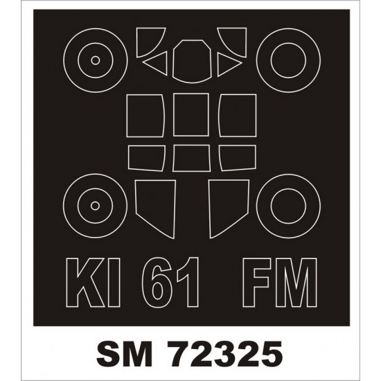 1/72 Kawasaki Ki-61-I Hei Hien Paint Masks for FineMolds kits (outside)