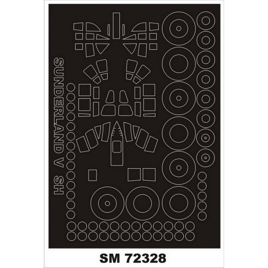 1/72 Short Sunderland MKV Paint Masks for Special Hobby kits (outside)