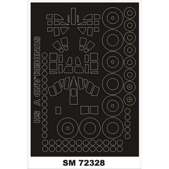 1/72 Short Sunderland MKV Paint Masks for Special Hobby kits (outside)