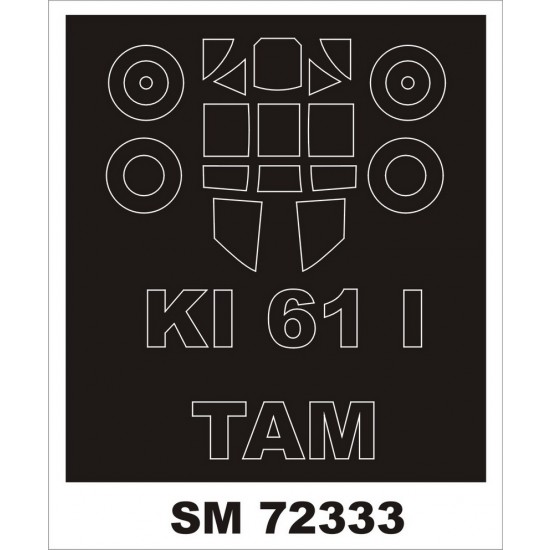 1/72 Ki-61-I Paint Mask for Tamiya kits (outside)
