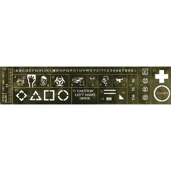 1/35 Photo-etched Stencil for 2nd Cavalry Regiment