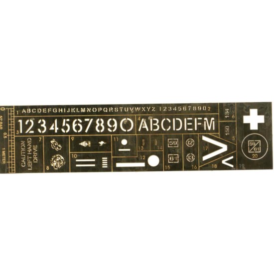 1/35 Photo-etched Stencil for 5/7 RAR Mechanised and 5 RAR & 7 RAR