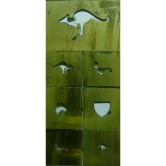 1/35 Photo-etched Stencil for Kangaroos and Scorpions