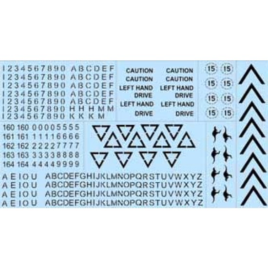 1/35 Australian ASLAV Generic TAC Markings (water-slide decals)