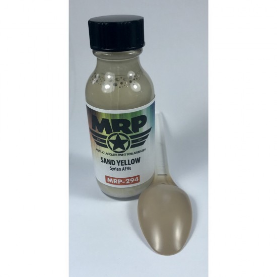 Acrylic Lacquer Paint - Sand Yellow for Syrian AFVs 30ml