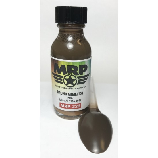 Acrylic Lacquer Paint - Bruno Mimetico 1936 Italian AF 1916-43 30ml