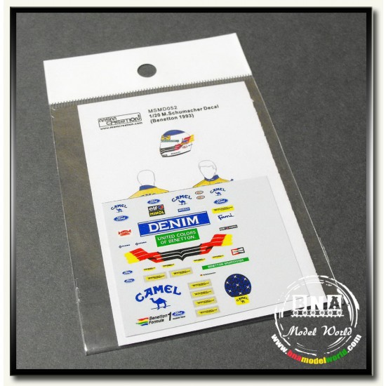 1/20 M.Schumacher Decals (Benetton 1993)