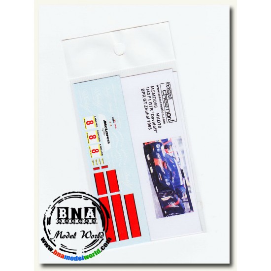 1/43 1995 BPR GT Zhuhai Davidoff McLaren F1 GTR (Tobacco version)