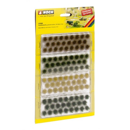 Grass Tufts XL Muted Colours (Length: 12mm, 92pcs)