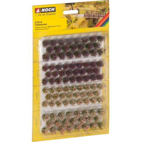 Grass Tufts "Wild Flowers" (6 mm 52pcs, 12mm 46pcs)