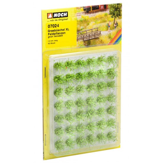 Grass Tufts XL "Field Plants" (green, 42pcs, 12mm)