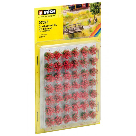 Grass Tufts XL"Blooming" (red, 42pcs, 12mm)